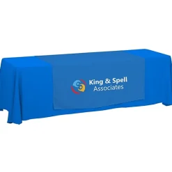 Serged 8-foot Closed-Back Table Throw and Runner Kit - 24 hr
