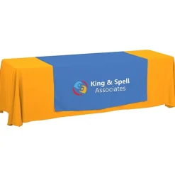 Serged 8-foot Closed-Back Table Throw and Runner Kit - 24 hr