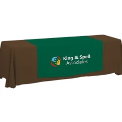 Serged 8-foot Closed-Back Table Throw and Runner Kit - 24 hr