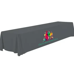 Serged Open-Back Polyester Table Throw - 16 feet