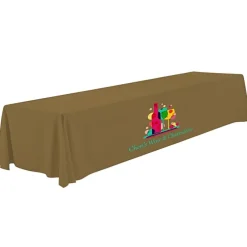 Serged Open-Back Polyester Table Throw - 16 feet