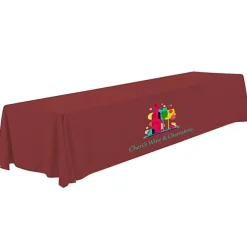 Serged Open-Back Polyester Table Throw - 16 feet