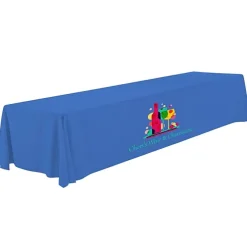 Serged Open-Back Polyester Table Throw - 16 feet