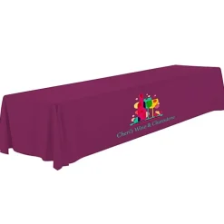 Serged Open-Back Polyester Table Throw - 16 feet