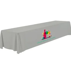Serged Open-Back Polyester Table Throw - 16 feet