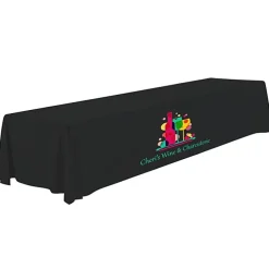 Serged Open-Back Polyester Table Throw - 16 feet