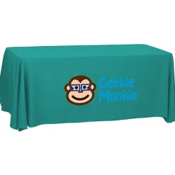 Serged Open-Back Polyester Table Throw - 6 feet