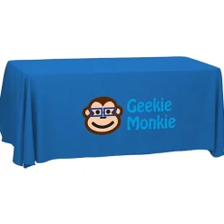 Serged Open-Back Polyester Table Throw - 6 feet