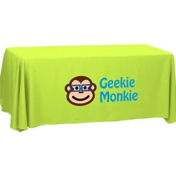 Serged Open-Back Polyester Table Throw - 6 feet