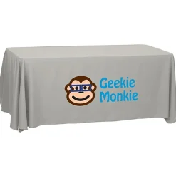 Serged Open-Back Polyester Table Throw - 6 feet