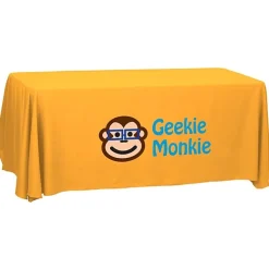 Serged Open-Back Polyester Table Throw - 6 feet