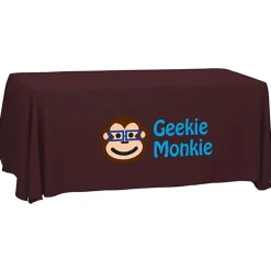 Serged Open-Back Polyester Table Throw - 6 feet