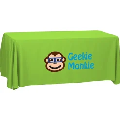 Serged Open-Back Polyester Table Throw - 6 feet