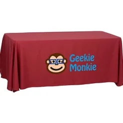 Serged Open-Back Polyester Table Throw - 6 feet