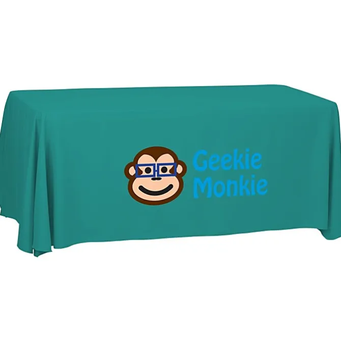 Serged Open-Back Polyester Table Throw - 6 feet - 24 hr