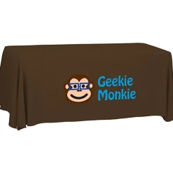 Serged Open-Back Polyester Table Throw - 6 feet - 24 hr
