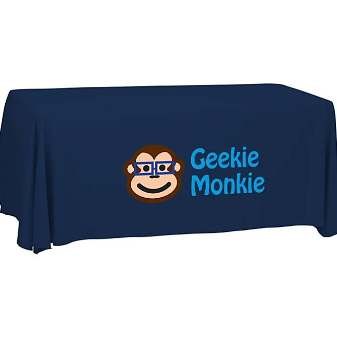 Serged Open-Back Polyester Table Throw - 6 feet - 24 hr