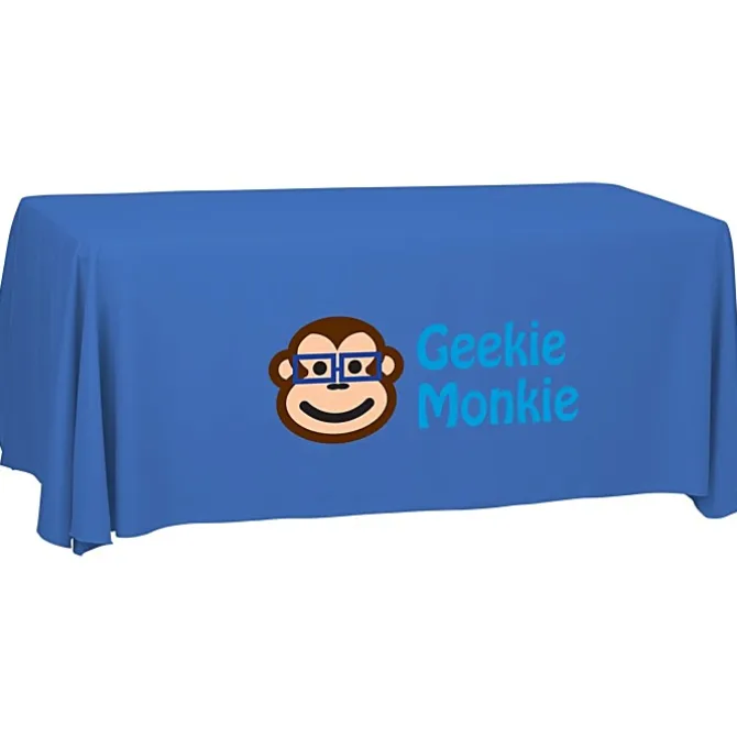 Serged Open-Back Polyester Table Throw - 6 feet - 24 hr