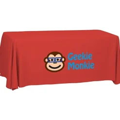 Serged Open-Back Polyester Table Throw - 6 feet - 24 hr