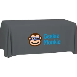Serged Open-Back Polyester Table Throw - 6 feet - 24 hr