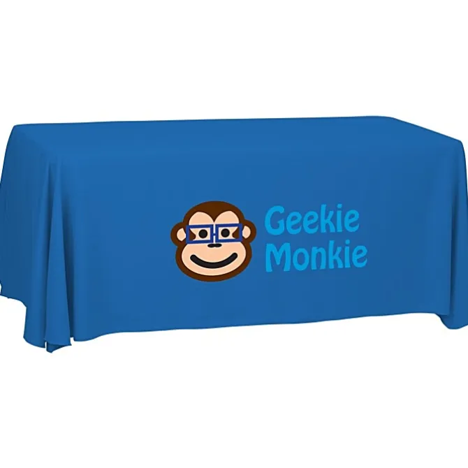 Serged Open-Back Polyester Table Throw - 6 feet - 24 hr