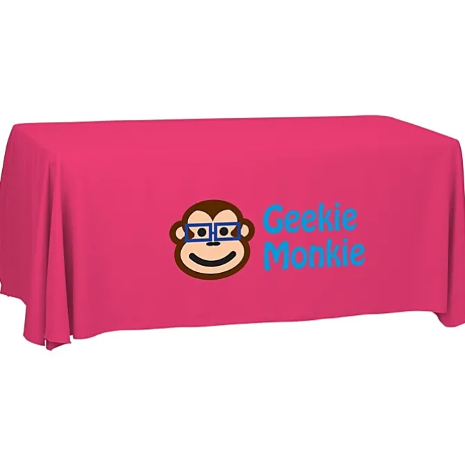 Serged Open-Back Polyester Table Throw - 6 feet - 24 hr