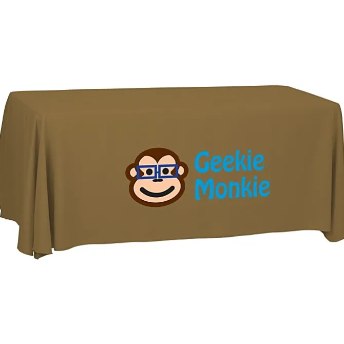 Serged Open-Back Polyester Table Throw - 6 feet - 24 hr
