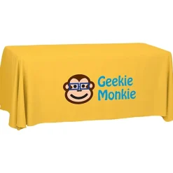 Serged Open-Back Polyester Table Throw - 6 feet - 24 hr