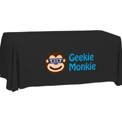 Serged Open-Back Polyester Table Throw - 6 feet - 24 hr