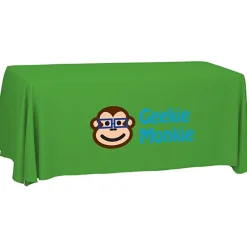 Serged Open-Back Polyester Table Throw - 6 feet - 24 hr