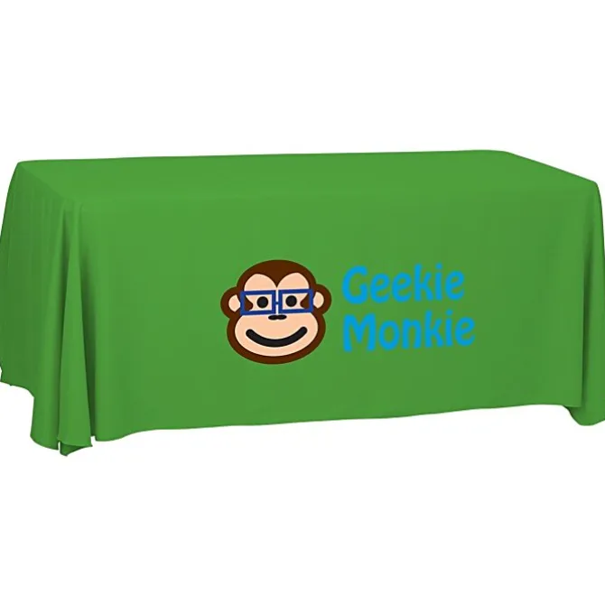 Serged Open-Back Polyester Table Throw - 6 feet - 24 hr