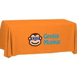 Serged Open-Back Polyester Table Throw - 6 feet - 24 hr