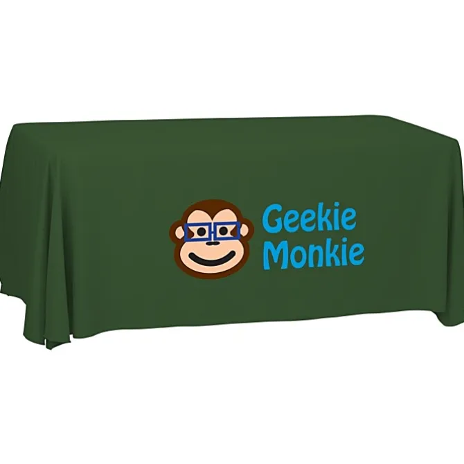 Serged Open-Back Polyester Table Throw - 6 feet - 24 hr