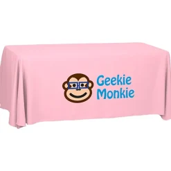 Serged Open-Back Polyester Table Throw - 6 feet - 24 hr