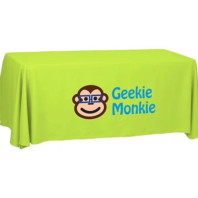 Serged Open-Back Polyester Table Throw - 6 feet - 24 hr