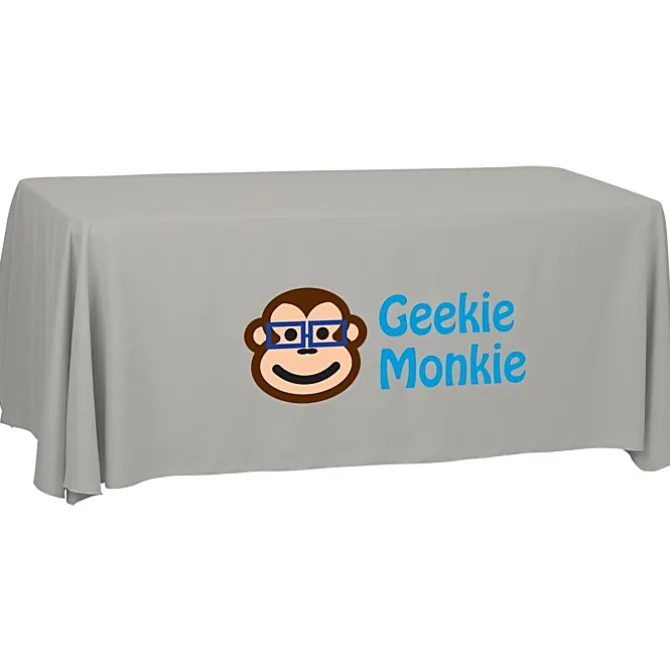 Serged Open-Back Polyester Table Throw - 6 feet - 24 hr