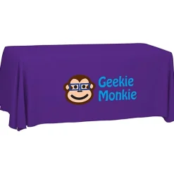 Serged Open-Back Polyester Table Throw - 6 feet - 24 hr