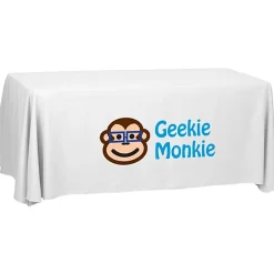 Serged Open-Back Polyester Table Throw - 6 feet - 24 hr