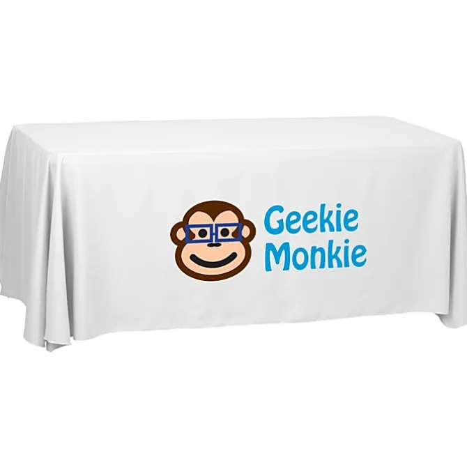 Serged Open-Back Polyester Table Throw - 6 feet - 24 hr