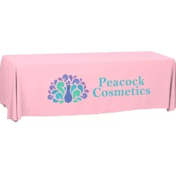 Serged Open-Back Polyester Table Throw - 8 feet