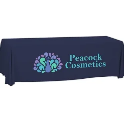 Serged Open-Back Polyester Table Throw - 8 feet
