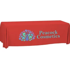 Serged Open-Back Polyester Table Throw - 8 feet