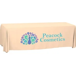 Serged Open-Back Polyester Table Throw - 8 feet
