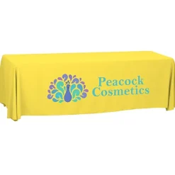 Serged Open-Back Polyester Table Throw - 8 feet
