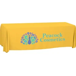 Serged Open-Back Polyester Table Throw - 8 feet