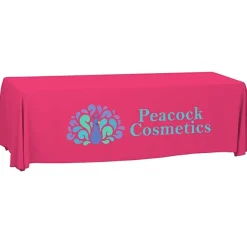 Serged Open-Back Polyester Table Throw - 8 feet
