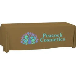 Serged Open-Back Polyester Table Throw - 8 feet