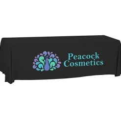 Serged Open-Back Polyester Table Throw - 8 feet