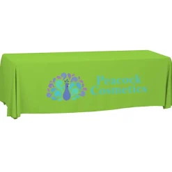 Serged Open-Back Polyester Table Throw - 8 feet