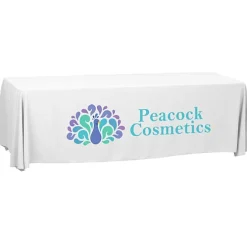 Serged Open-Back Polyester Table Throw - 8 feet